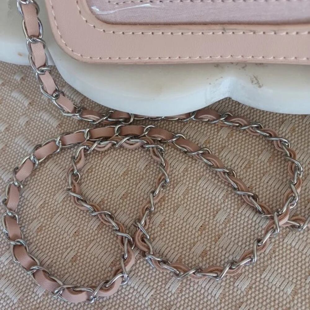 Badgley Mischka Dusty Pink Quilted Phone Crossbody NWT - Picture 5 of 6